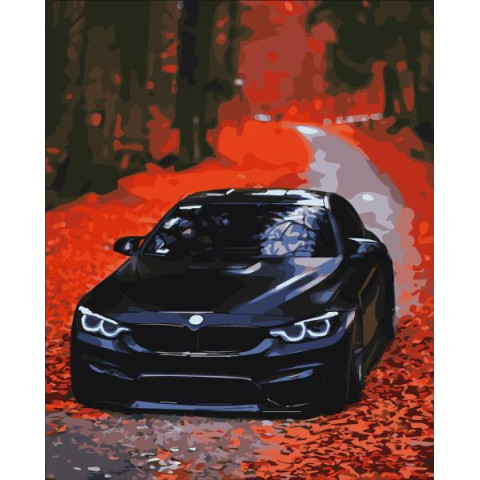 Картина за номерами Транспорт. BMW, 40х50см, в термопакеті, Artissimo (PN9652)