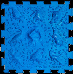 Коврик массажный  Пазлы Микс Терразавры 1 элемент 26x26 см, Ortek (11514)