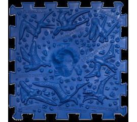Коврик массажный  Пазлы Микс Птицезавры 1 элемент 26x26 см, Ortek (11627)