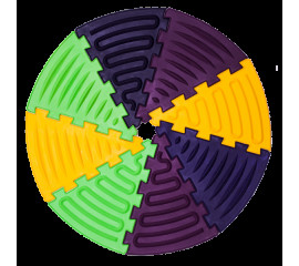 Массажный коврик Ортек Пазлы Треугольники 8 элементов 28x28 см, Ortek (11701)
