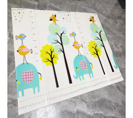 Детский развивающий коврик двусторонний 180х200 см складной  40x90 см, HBC (11527)