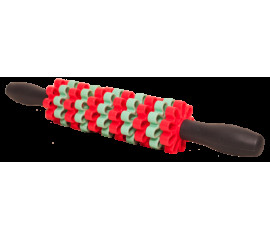 Роликовый ручной массажер-палка для глубокого массажа мышц 8x45 см, HBC (11620)