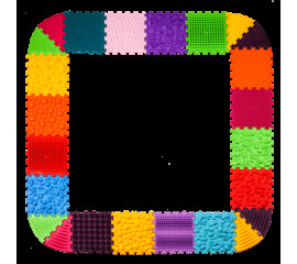 Масажний килимок Ортек Пазли 16 ел. + 10 Трикутників 30x30 см, Ortek (12736)