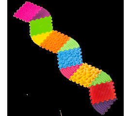 Масажний килимок Ортек Пазли 6 ел. + 6 Трикутників 28x28 см, Ortek (12731)