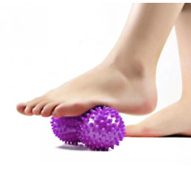 Двойной массажный мяч с шипами 7x15 см, Ortek (10010)