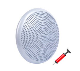 Балансировочная подушка массажная D 33см надувная с насосом 33x33 см, HBC (10401)