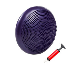 Балансировочная подушка массажная D 33см надувная с насосом 33x33 см, HBC (10401)