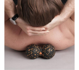 Двойной массажный мяч для самомассажа 16х8см EPP 8x16 см, Ortek (10884)