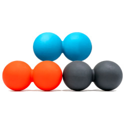 Двойной массажный мяч 12х6см Тяжелый фасциальный мяч 6x12 см, Ортек (10883)