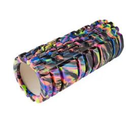 Ролик для йоги, пилатеса, фитнеса 33х14 см, мультицвет  33x33 см, Ортек (11097)
