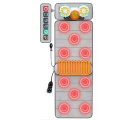 Многофункциональный электрический массажный коврик для всего тела Массаж шиацу 30x52 см, HBC (11266)