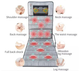 Многофункциональный электрический массажный коврик для всего тела Массаж шиацу 30x52 см, HBC (11266)