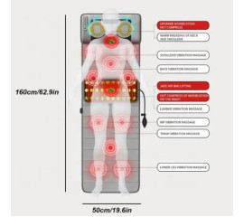 Многофункциональный электрический массажный коврик для всего тела Массаж шиацу 30x52 см, HBC (11266)