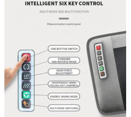 Многофункциональный электрический массажный коврик для всего тела Массаж шиацу 30x52 см, HBC (11266)