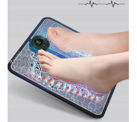 Электростимуляционный массаж для ног и массажный коврик для ступней для улучшения кровообращения 16x32 см, HBC (11317)