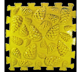 Коврик массажный  Пазлы Микс Шишки 1 элемент 26x26 см, Ortek (07786)