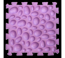 Коврик массажный  Пазлы Микс  Ежики 1 элемент 26x26 см, Ortek (07788)