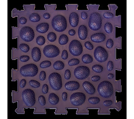 Коврик массажный  Пазлы Микс  Ежики 1 элемент 26x26 см, Ortek (07788)