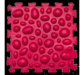 Коврик массажный  Пазлы Микс  Ежики 1 элемент 26x26 см, Ortek (07788)