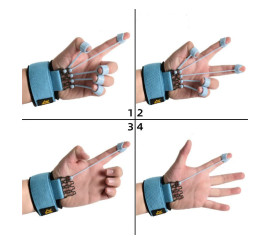 Тренажер для пальців Hand Yoga Реабілітація руки 8x12 см - розмір Важкий, HBC (10115)