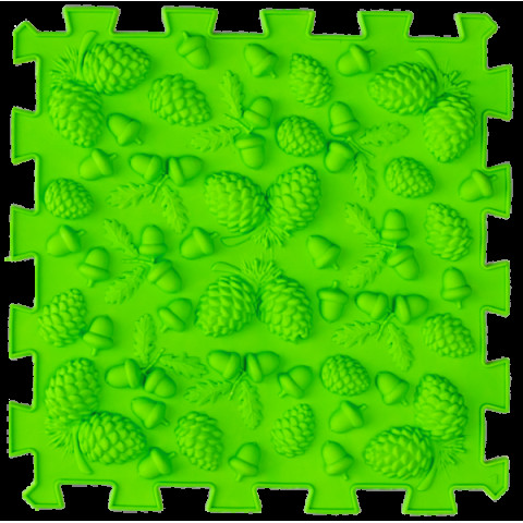 Коврик массажный  Пазлы Микс Желудь 1 элемент 26x26 см, Ortek (10261)