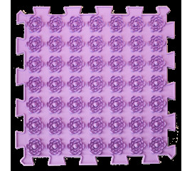 Акупунктурный массажный коврик Лотос 1 элемент 26x26 см, Ortek (09501)