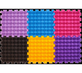 Акупунктурный массажный коврик Лотос 6 элементов 27x28 см, Ortek (09533)