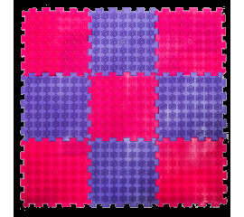 Акупунктурный массажный коврик Лотос 9 элементов 27x28 см, Ortek (09534)