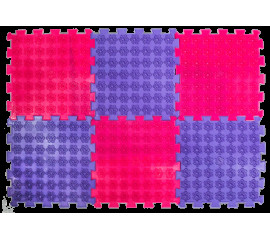 Акупунктурный массажный коврик Лотос 9 элементов 27x28 см, Ortek (09534)