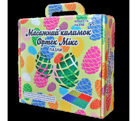 Массажный коврик из 8 элементов + игра «Лесные приключения» 27x28 см, Ortek (09631)