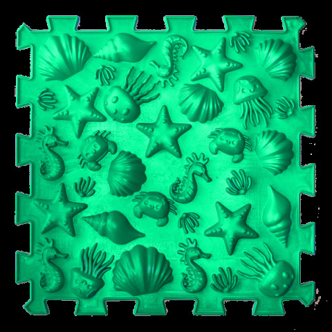 Килимок масажний  Пазли Морський 1 елемент 26x26 см, Ortek (09688)
