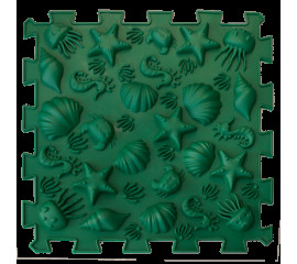 Килимок масажний  Пазли Морський 1 елемент 26x26 см, Ortek (09688)