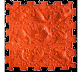Коврик массажный  Пазлы Микс Терразавры 1 элемент 26x26 см, Ortek (11514)