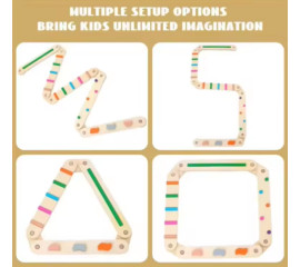 Балансировочная дорожка деревянная Набор из 6 досок 25x60 см, HBC (11610)