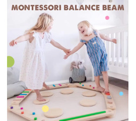 Балансировочная дорожка деревянная Набор из 6 досок 25x60 см, HBC (11610)