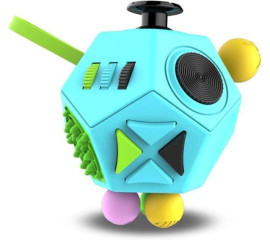 Кубик Fidget для развития мелкой моторики Сенсорная игрушка-антистресс 7x7 см, HBC (11648)