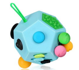 Кубик Fidget для развития мелкой моторики Сенсорная игрушка-антистресс 7x7 см, HBC (11648)