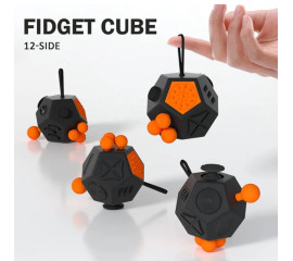 Кубик Fidget для развития мелкой моторики Сенсорная игрушка-антистресс 7x7 см, HBC (11648)