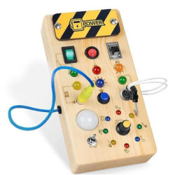 Бизиборд Монтессори на батарейках 12x21 см, HBC (12728)