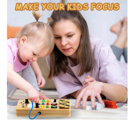 Бизиборд Монтессори на батарейках 12x21 см, HBC (12728)