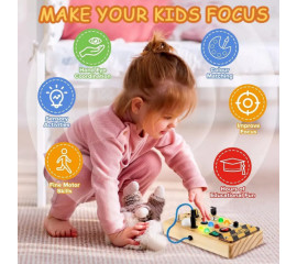 Бизиборд Монтессори на батарейках 12x21 см, HBC (12728)