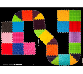 Масажний килимок Ортек Пазли 18 ел. + 10 Трикутників 30x30 см, Ortek (12737)