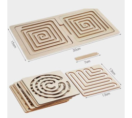 Межполушарная доска со съемными вкладышами 17x32 см, HBC (12792)