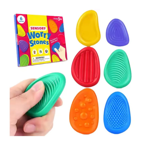 Сенсорні антистрес-камінці для дітей з особливими потребами 11x13 см, HBC (12838)