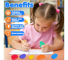 Сенсорні антистрес-камінці для дітей з особливими потребами 11x13 см, HBC (12838)