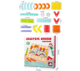 Пізнавальна навчальна мозаїка-головоломка 23x23 см, HBC (12791)