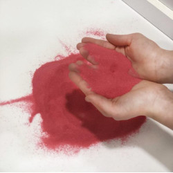 Кольоровий пісок для пісочної терапії та анімації 0,2–0,8 мм | Аксесуар до пісочних столів |  РОЖЕВИЙ