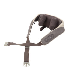 Портативный шиацовый массажер для глубоких тканей спины и шеи, с функцией тепла 24.5x16 см, HBC (13110)