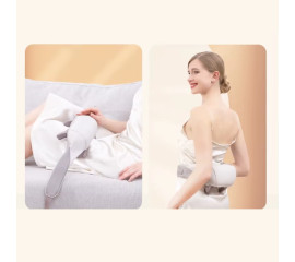 Портативный шиацовый массажер для глубоких тканей спины и шеи, с функцией тепла 24.5x16 см, HBC (13110)