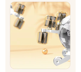 Портативный шиацовый массажер для глубоких тканей спины и шеи, с функцией тепла 24.5x16 см, HBC (13110)